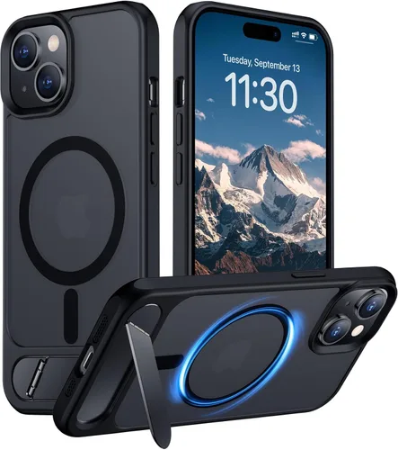 Vista 103 de Funda para iPhone 11 con compatibilidad magnética, [Soporte invisible incorporado][Compatible con MagSafe]