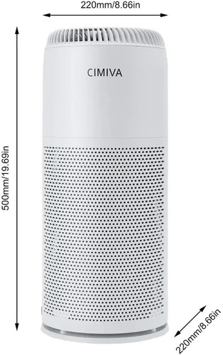 Vista 7 de Purificador de aire HEPA para el hogar, purificador inteligente de 3 etapas con alta eficiencia y filtro de carbono para habitación grande y hogar