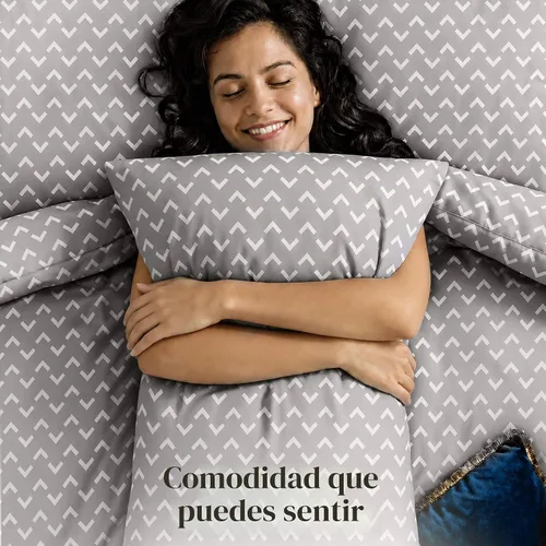 Vista 3 de Utopia Bedding Juego de edredón de 2 piezas, edredón estampado, flechas Flechas Blancas