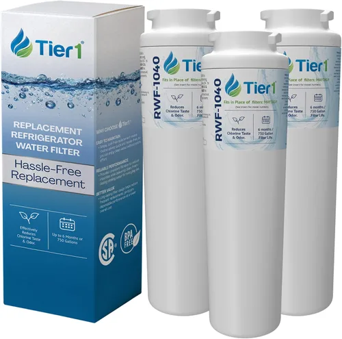 Vista 11 de Tier1 Filtro de agua para refrigerador RWF1040 UKF8001 Reemplazo para Whirlpool EDR4RXD1, Maytag 4396395, rwf0900a, fl-rf07, fmm-2 Hasta 6 meses