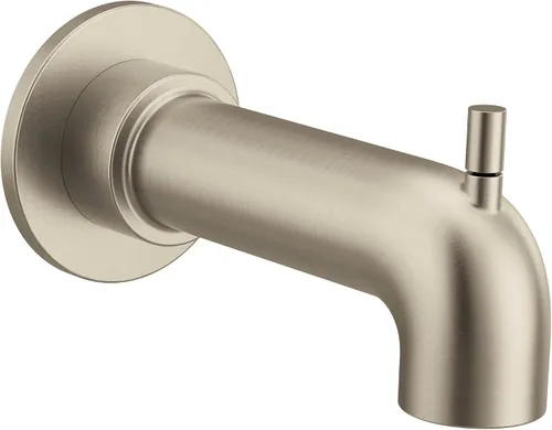 Vista 8 de Moen 3346BG Cia - Caño de bañera desviador con conexión CC deslizante, oro cepillado