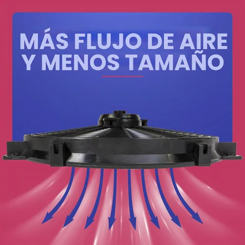 Vista 7 de Ventilador circular Flex-a-lite 116 negro de 16" (reversible)