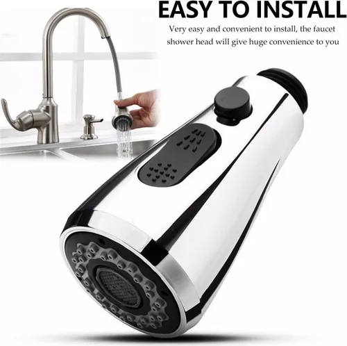 Vista 5 de DOITOOL Grifo de cocina de repuesto con cabezal rociador extraíble, boquilla universal para fregadero, rociador de grifo de agua, fácil de instalar