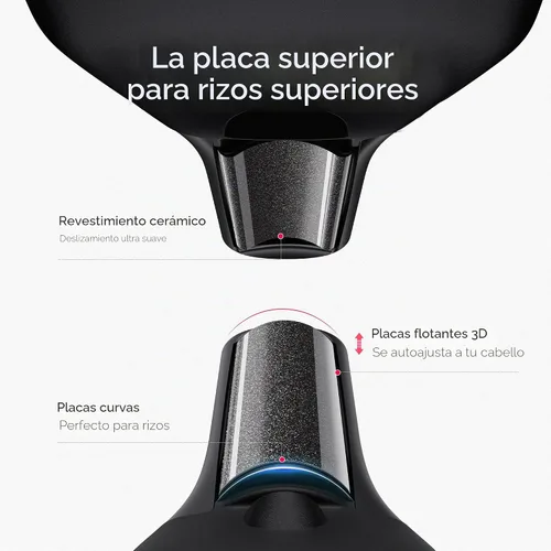 Vista 4 de TYMO Mini plancha plana inalámbrica, rizador de lápiz de 0.65 pulgadas para Negro