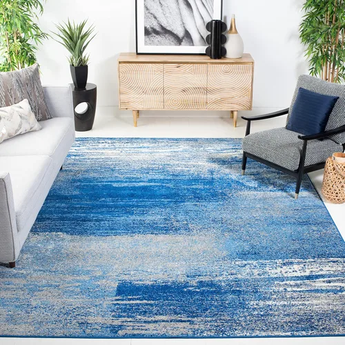 Vista 38 de SAFAVIEH Colección Adirondack Alfombra de Pasillo - 2'1" x 6', Marfil y Salvia, Diseño Abstracto Moderno, No Desprende Pelusa y Fácil Cuidado, Ideal