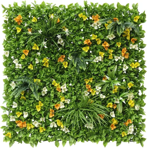 Vista 20 de Windscreen4less 1 panel artificial de boj de 40 x 40 pulgadas, decoración de pared verde hierba sintética para decoración de interiores y Panel 3D