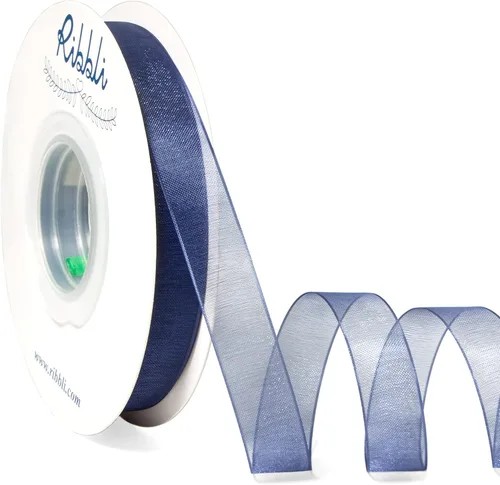 Vista 37 de Ribbli Cinta de organza azul aguamarina, 1 pulgada x 50 yardas, cinta transparente azul para envolver regalos, envoltura de galletas, decoración