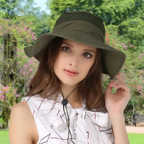 Vista 7 de Duakrs - Sombrero unisex de ala ancha, para exteriores, UPF 50+, impermeable, Boonie para verano, protección UV