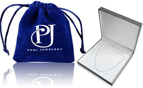 Vista 6 de Collar de cadena diamantada de plata esterlina de 564pulgadas, fabricado en Italia