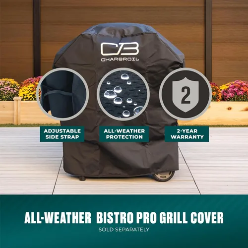 Vista 11 de Charbroil Bistro Pro - Parrilla de gas para espacios pequeños y patios, color negro - 25302161