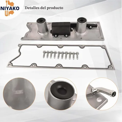 Vista 5 de Valley Kit de placa de cubierta con junta de repuesto # 12577927 Fit Chevy Corvette CTS-V Pontiac GTO LS1 LS6