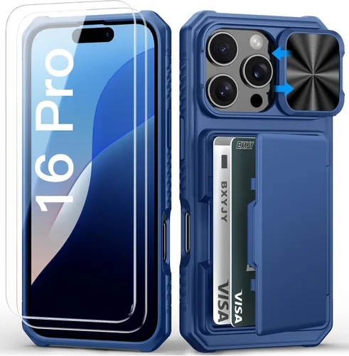 Vista 55 de BXYJY Funda tipo cartera para iPhone 15 Pro, tarjetero (4-5 tarjetas)
