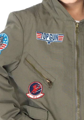 Vista 3 de Leg Avenue Traje de vuelo Top Gun para niños, Multicolor