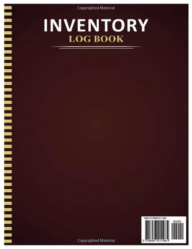 Vista 2 de Inventory Log Book Simple Inventory Log Notebook For Small Business and Personal Use - 100+ Pages (8.5" x 11" Inches)