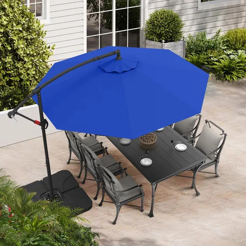 Vista 7 de ABCCANOPY - Sombrillas voladizas para terraza de 10 pies, color azul