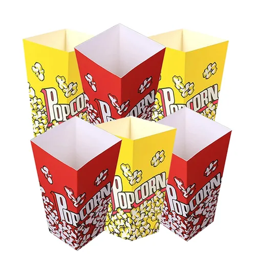 Vista 2 de AMANTE DE LAS PALOMITAS Cesta de regalo para noche de películas paquete de cuidado - para familia o regalo de cumpleaños variedad de aperitivos