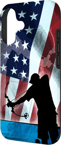 Vista 2 de Bowfishing American Flag Bow Hunting for Fish bowfisher Case for iPhone 17