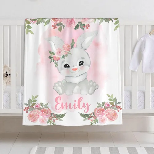 Vista 21 de Manta de bebé personalizada para niñas y niños, manta de bebé personalizada con nombre para niños pequeños, niños, ducha, recién nacidos, guardería