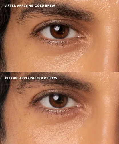 Vista 5 de GOOD WEIRD Cold Brew Undereye - Crema de suero vegano con cafeína para debajo de los ojos para ojeras y arrugas, para hombres y mujeres, brillo