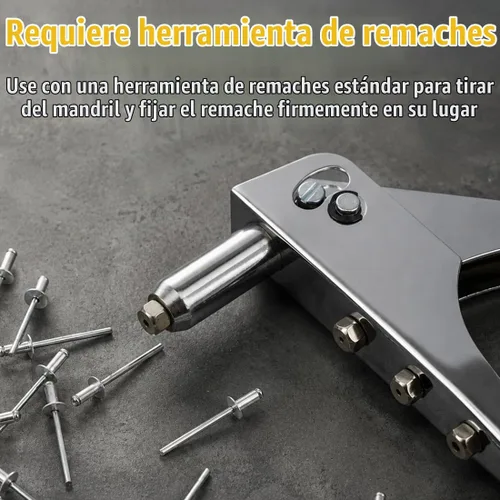 Vista 5 de BCP Fasteners 100 remaches ciegos de acero inoxidable 304 (#6-8) 3/16