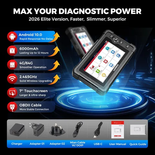 Vista 8 de LAUNCH Escáner X431 CRP919E OBD2, Herramienta de Escaneo Bidireccional 2026 como CRP919EBT, CANFD/DoIP/FCA SGW, Código ECU, 35+ Servicios, Pruebas