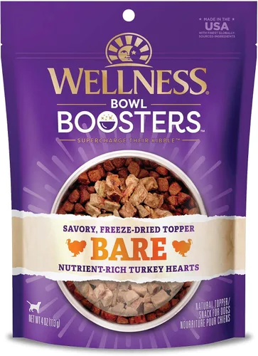 Vista 15 de Wellness Bowl Boosters Bare, complemento para comida de perro para razas pequeñas, medianas y grandes, sin cereales, natural, liofilizado