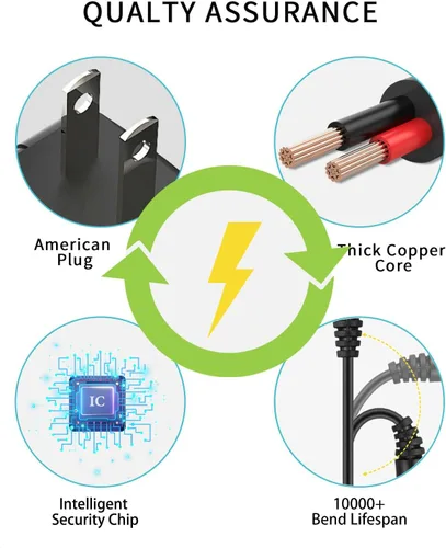 Vista 4 de Cargador de fuente de alimentación con adaptador de CA de 9V 2A [9 voltios 2 amperios de potencia de conmutación regulada] con 11 enchufes de CC