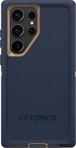 Vista 6 de OtterBox Funda para Galaxy S23 Ultra (solamente) - Serie Defender - Negro - Resistente y duradera - con protección de puerto - Solo funda - Embalaje