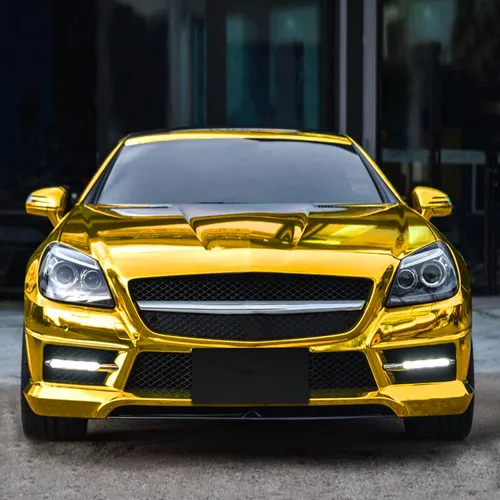 Vista 5 de TeckWrap - Vinilo autoadhesivo para envoltura de coche efecto espejo cromado, 29,2 x 152,4 cm (dorado)