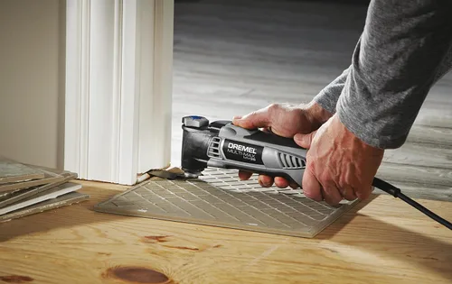 Vista 4 de Dremel MM488B - Paquete variado de cuchillas oscilantes multiherramienta, hojas de sierra universales de corte empotrado