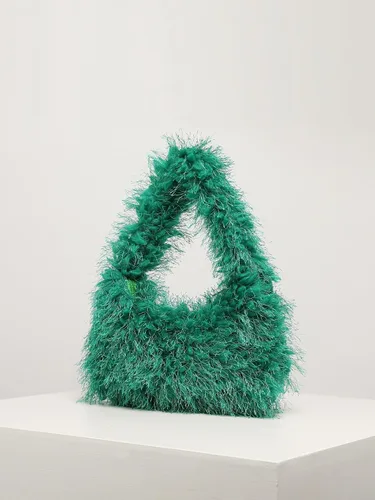 Vista 2 de Verdusa Bolso de mano peludo de piel sintética para mujer