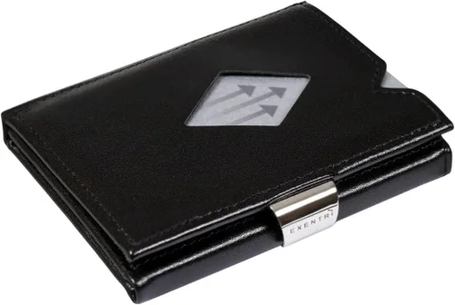 Vista 9 de EXENTRI Multiwallet con clip de bloqueo de acero inoxidable y bolsillo para monedas