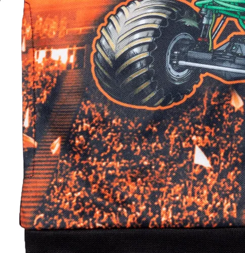 Vista 7 de Monster Jam Maximum Destruction El Toro Loco Grave Digger - Sudadera con capucha de forro polar para niños pequeños a grandes
