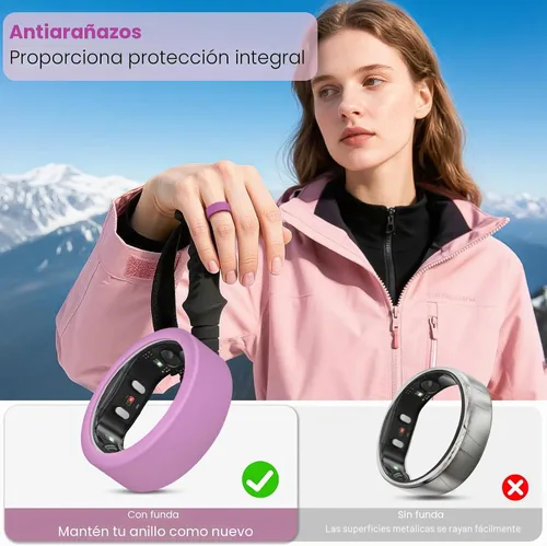 Vista 3 de Paquete de 10 fundas de anillo para RingConn Gen 3/Gen 2/Gen 1