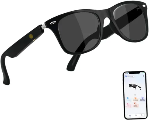 Vista 10 de Lentes inteligentes para hombres y mujeres, lentes de sol inteligentes para deportes al aire libre Open-Ear, UV Protection Polarized Bluetooth