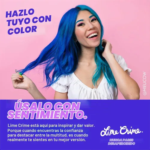 Vista 7 de Lime Crime Tinte para el cabello de cobertura completa de unicornio, anime