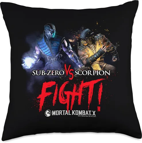 Vista 5 de Mortal Kombat X Fight - Almohada (16.0 x 16.0 in), multicolor