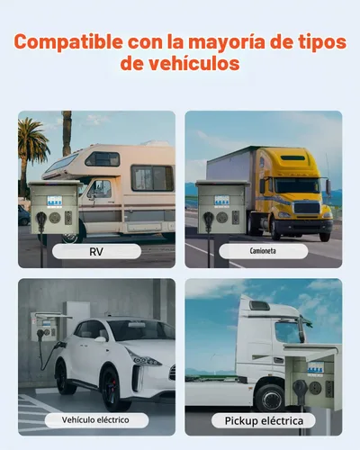 Vista 6 de VEVOR Panel de salida de energía temporal, caja de interruptor eléctrico para RV resistente a la intemperie con receptáculo de 20/30/50 amperios