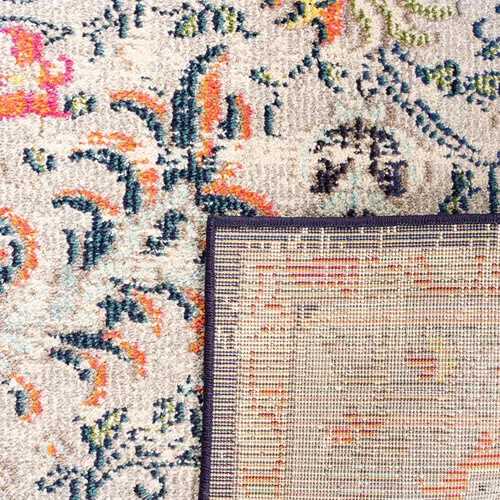 Vista 5 de SAFAVIEH Colección Madison MAD447B - Tapete bohemio con medallón antiguo y elegante, no desprende pelusa, para la sala, dormitorio, comedor