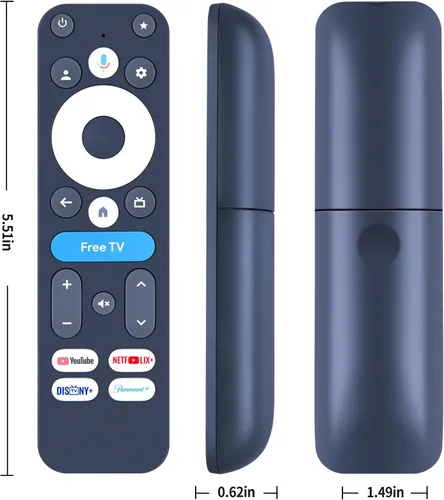 Vista 2 de Mando a distancia de repuesto para dispositivo de transmisión onn 4K Pro 4K