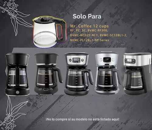 Vista 2 de Repuesto de cafetera de 12 tazas compatible con Mr. Coffee