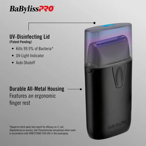 Vista 3 de BaBylissPRO Afeitadoras de una sola cabeza de lámina metálica UV
