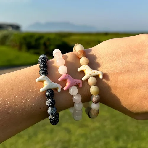Vista 8 de Fahlo Pulsera de seguimiento de jirafa – Sigue el viaje de una jirafa real – Apoya la conservación de la vida silvestre – Elástica, talla única