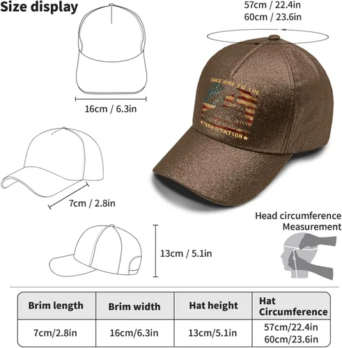 Vista 4 de Dad Hats Take Him to The Train Station Baseball Cap, Vintage Dad Hats for Women