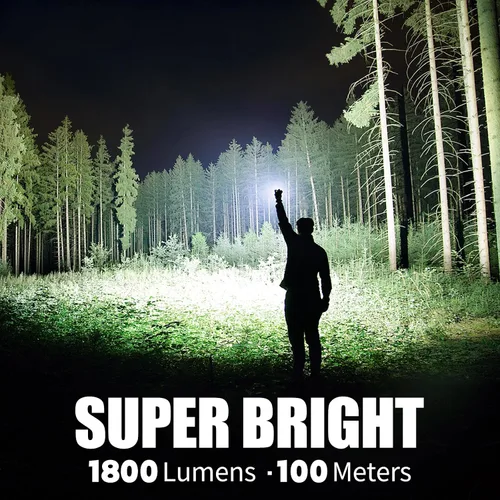 Vista 6 de Linterna EDC recargable, linterna plana de 1800 lúmenes, 9 modos con modos LED blanco/UV/RGB, luces de bolsillo magnético con clip para campamento