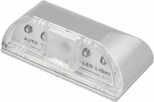 Vista 6 de Lámpara de luz de ojo de cerradura con batería PIR infrarrojo IR inalámbrico sensor automático detector de movimiento de puerta con 4 bombillas LED
