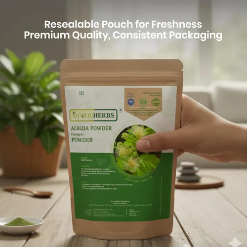 Vista 7 de Foodherbs Alternativa de champú en polvo Arappu Herbal Lavado ayurvédico para el cabello con hoja de albizia amara 200 gm/0.44 libras