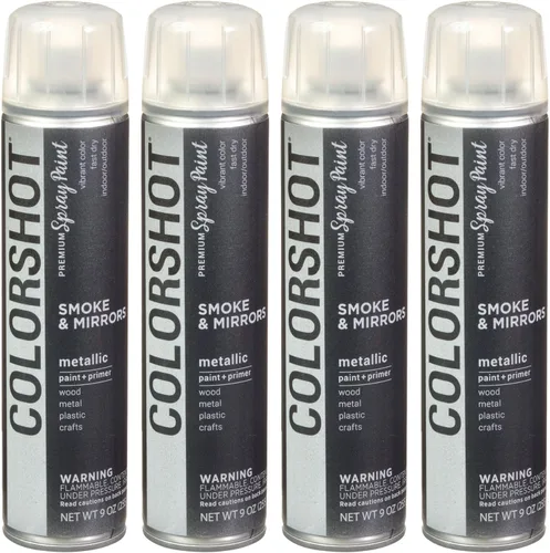 Vista 29 de COLORSHOT Pintura en aerosol brillante, aromaterapia (lavanda) 10 onzas, paquete de 4, pintura acrílica de secado rápido, uso en interiores