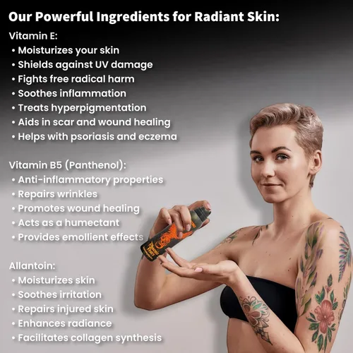 Vista 5 de Phoenix Tears - Crema para el cuidado posterior del tatuaje, curación de la piel y mejora del color, cuidado después del sol, crema para el cuidado