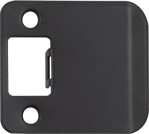 Vista 8 de Placa de impacto de esquina redonda con reborde extendido, 2-1/4" x 1-1/2", (2" de longitud total), latón antiguo de Stone Harbor Hardware